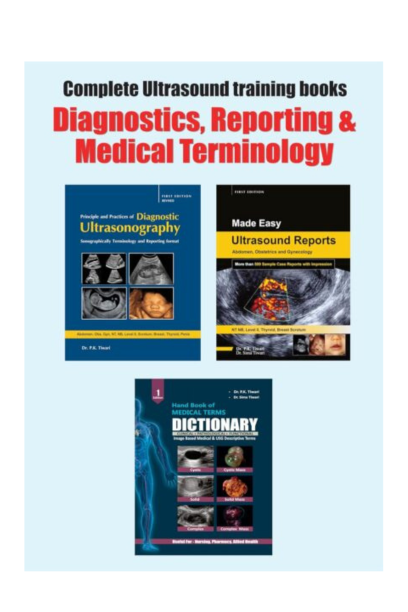 Ultrasound book for Diagnostics, Reports & Medical Terminology
